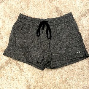 EUC Gap Fit shorts in a charcoal heathered gray. Small petite